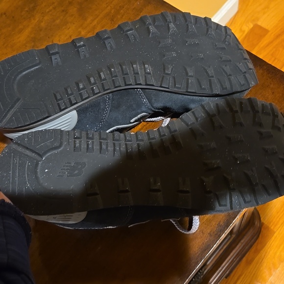 New Balance Men's Classic 574 Blue and White Sneakers Size 13 - Picture 4 of 8